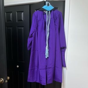 Graduation gown Masters Degree (purple, CUNY Hunter College)
